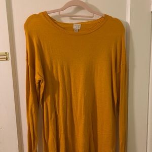 A New Day Mustard yellow Tunic Sweater